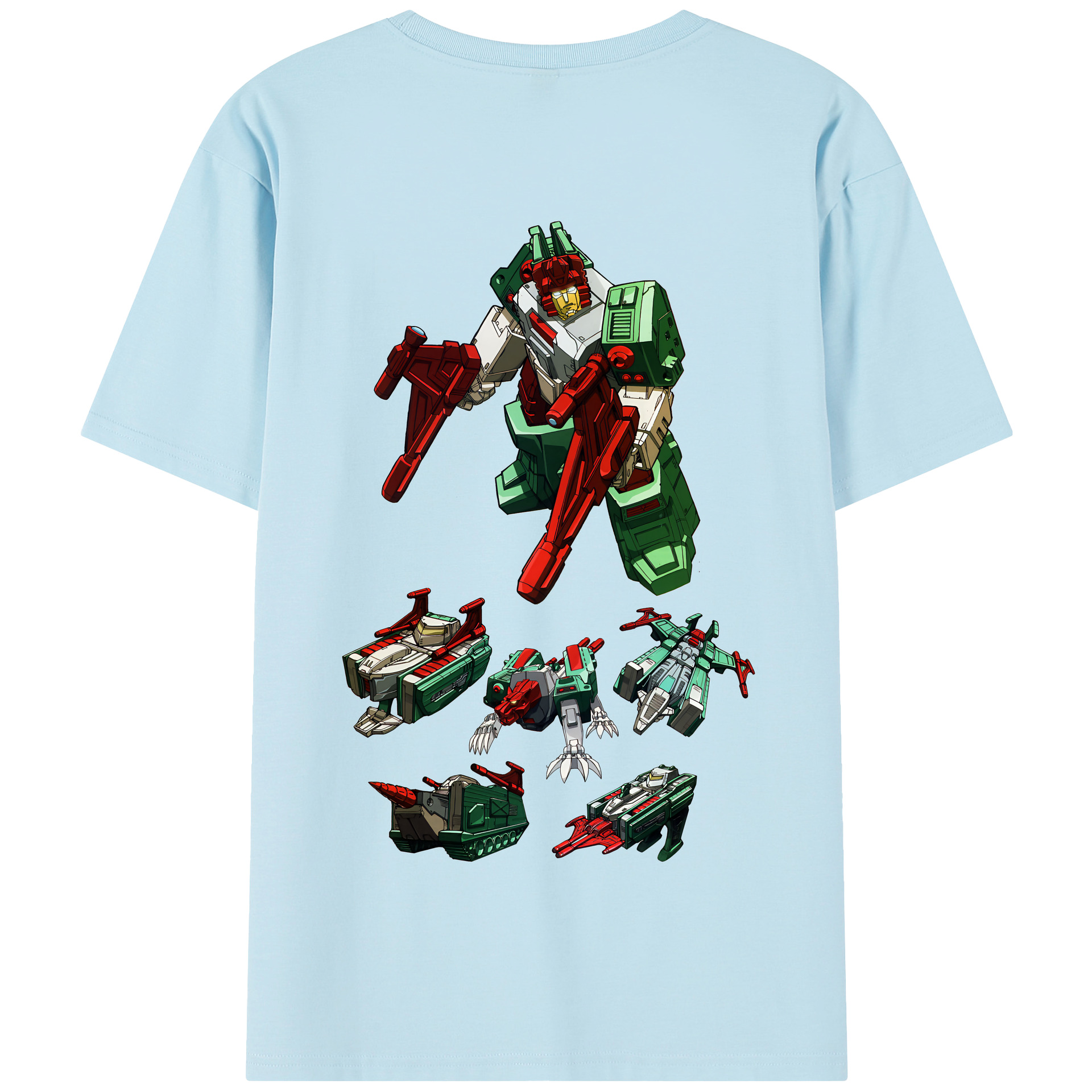 （画像用） Transformers トランスフォーマー 綿100％半袖Tシャツ（背面プリント）